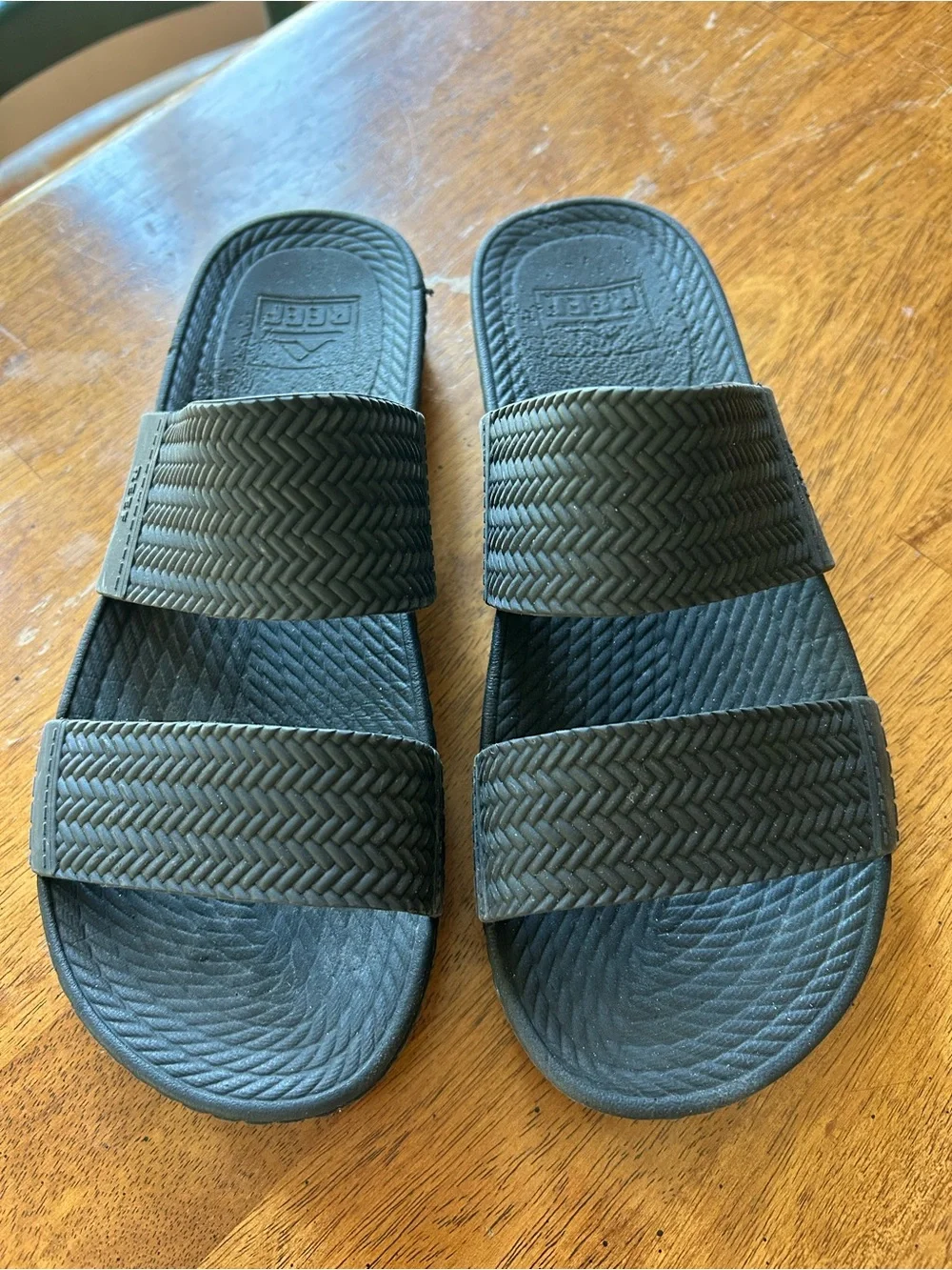 Reef Women's Water Vista Slide Slip-On Sandals Black Sz 8